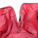FENDI Zucchino Canvas Hand Bag Red Gold Auth 214677V-22