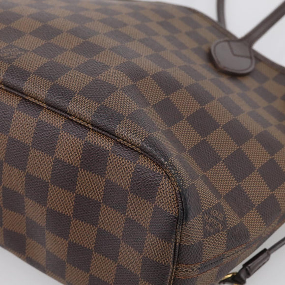 LOUIS VUITTON Damier Ebene Neverfull PM Tote Bag N51109 LV Auth 214678