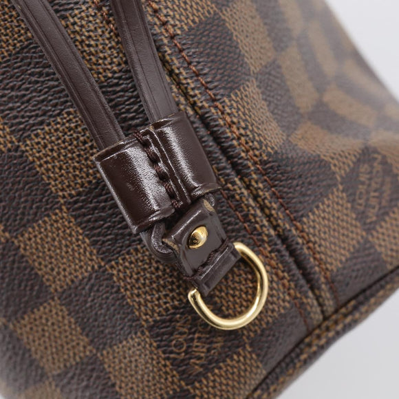 LOUIS VUITTON Damier Ebene Neverfull PM Tote Bag N51109 LV Auth 214678