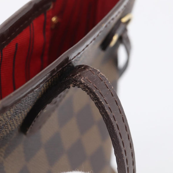 LOUIS VUITTON Damier Ebene Neverfull PM Tote Bag N51109 LV Auth 214678