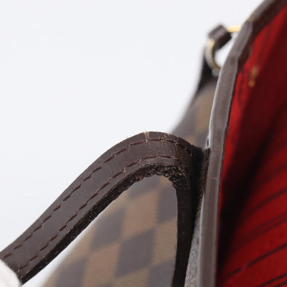 LOUIS VUITTON Damier Ebene Neverfull PM Tote Bag N51109 LV Auth 214678