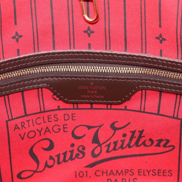 LOUIS VUITTON Damier Ebene Neverfull PM Tote Bag N51109 LV Auth 214678