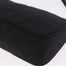 PRADA Accessory Pouch Nylon Black Silver Auth 214679V-11