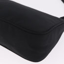 PRADA Accessory Pouch Nylon Black Silver Auth 214679V-13
