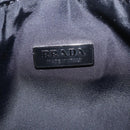 PRADA Accessory Pouch Nylon Black Silver Auth 214679V-17