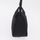 PRADA Accessory Pouch Nylon Black Silver Auth 214679V-5
