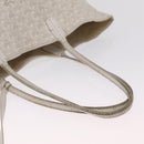 Goyard Herringbone Saint Louis PM Tote Bag PVC White Silver Auth 214681-10