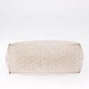 Goyard Herringbone Saint Louis PM Tote Bag PVC White Silver Auth 214681-14