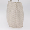 Goyard Herringbone Saint Louis PM Tote Bag PVC White Silver Auth 214681-4