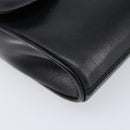 CELINE Shoulder Bag Leather Black Gold Auth 214682-11