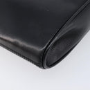 CELINE Shoulder Bag Leather Black Gold Auth 214682-12