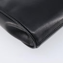 CELINE Shoulder Bag Leather Black Gold Auth 214682-13
