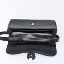 CELINE Shoulder Bag Leather Black Gold Auth 214682-15
