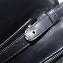CELINE Shoulder Bag Leather Black Gold Auth 214682-16