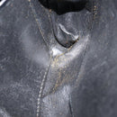 CELINE Shoulder Bag Leather Black Gold Auth 214682-20