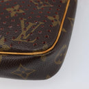 LOUIS VUITTON Monogram Perfo Pochette Accessoires Orange M95185 LV Auth 214683V-14