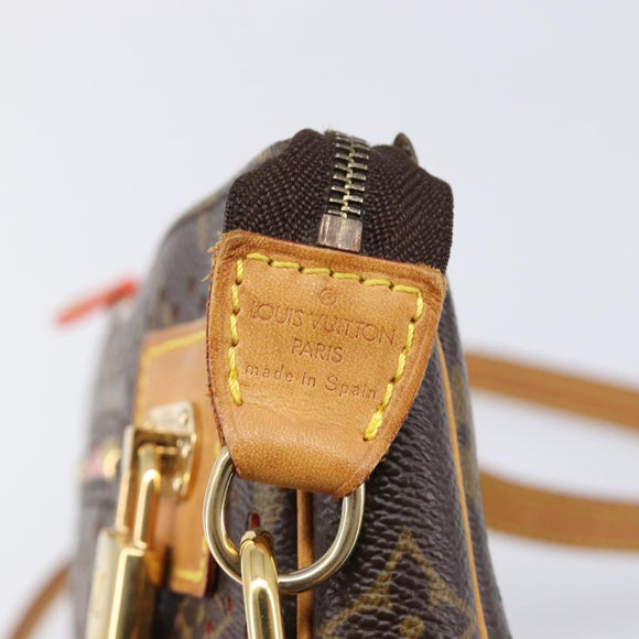 LOUIS VUITTON Monogram Perfo Pochette Accessoires Orange M95185 LV Auth 214683V