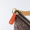 LOUIS VUITTON Monogram Perfo Pochette Accessoires Orange M95185 LV Auth 214683V-18