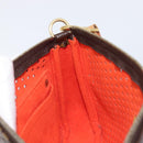 LOUIS VUITTON Monogram Perfo Pochette Accessoires Orange M95185 LV Auth 214683V-22