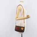 LOUIS VUITTON Monogram Perfo Pochette Accessoires Orange M95185 LV Auth 214683V-26