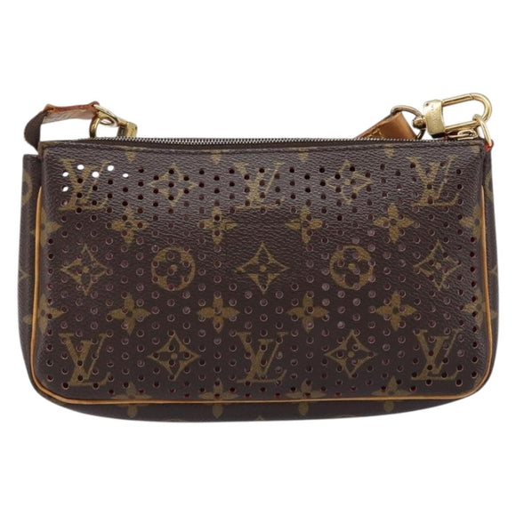LOUIS VUITTON Monogram Perfo Pochette Accessoires Orange M95185 LV Auth 214683V