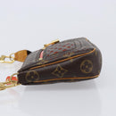 LOUIS VUITTON Monogram Perfo Pochette Accessoires Orange M95185 LV Auth 214683V-5