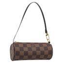 LOUIS VUITTON Damier Ebene Papillon Pouch LV Auth 214685V-1