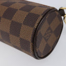 LOUIS VUITTON Damier Ebene Papillon Pouch LV Auth 214685V-10