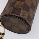 LOUIS VUITTON Damier Ebene Papillon Pouch LV Auth 214685V-13