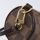 LOUIS VUITTON Damier Ebene Papillon Pouch LV Auth 214685V-15