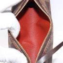 LOUIS VUITTON Damier Ebene Papillon Pouch LV Auth 214685V-17