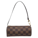LOUIS VUITTON Damier Ebene Papillon Pouch LV Auth 214685V-2