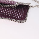 Stella McCartney Falabella Chain Shoulder Pouch Polyester Purple Auth 214701A-11