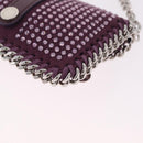 Stella McCartney Falabella Chain Shoulder Pouch Polyester Purple Auth 214701A-13