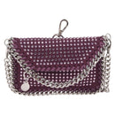 Stella McCartney Falabella Chain Shoulder Pouch Polyester Purple Auth 214701A-2