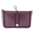 Stella McCartney Falabella Chain Shoulder Pouch Polyester Purple Auth 214701A-3