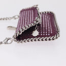 Stella McCartney Falabella Chain Shoulder Pouch Polyester Purple Auth 214701A-5