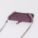 Stella McCartney Falabella Chain Shoulder Pouch Polyester Purple Auth 214701A-6