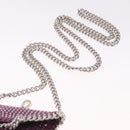 Stella McCartney Falabella Chain Shoulder Pouch Polyester Purple Auth 214701A-8