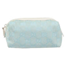 GUCCI GG Canvas Pouch Light Blue 039 1118 Auth 214703-2