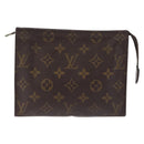 LOUIS VUITTON Monogram Poche Toilette 19 Pouch M47544 LV Auth 214707-2