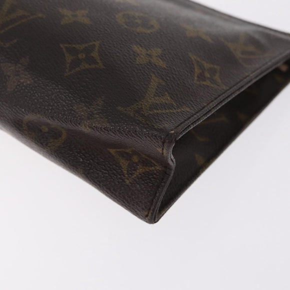 LOUIS VUITTON Monogram Poche Toilette 19 Pouch M47544 LV Auth 214707