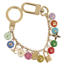 LOUIS VUITTON Monogram Porte Cles Chainne Pastilles Charm M66172 Auth 214709-1