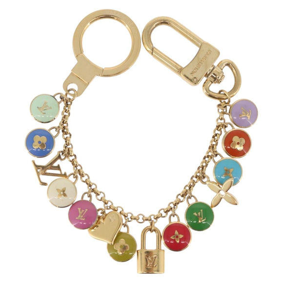 LOUIS VUITTON Monogram Porte Cles Chainne Pastilles Charm M66172 Auth 214709