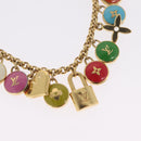 LOUIS VUITTON Monogram Porte Cles Chainne Pastilles Charm M66172 Auth 214709-4