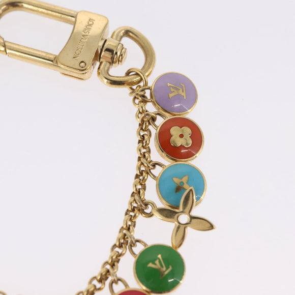 LOUIS VUITTON Monogram Porte Cles Chainne Pastilles Charm M66172 Auth 214709