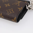 LOUIS VUITTON Monogram Macassar Porte Feuille Compact Wallet M60167 Auth 214724V-10