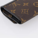 LOUIS VUITTON Monogram Macassar Porte Feuille Compact Wallet M60167 Auth 214724V-11