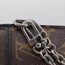 LOUIS VUITTON Monogram Macassar Porte Feuille Compact Wallet M60167 Auth 214724V-13