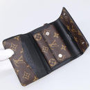 LOUIS VUITTON Monogram Macassar Porte Feuille Compact Wallet M60167 Auth 214724V-15